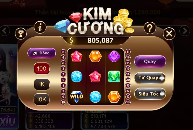 Trò Chơi Nổ Hũ Kim Cương Tại B52Club – Thế Giới Cược Hấp Dẫn Và May Mắn